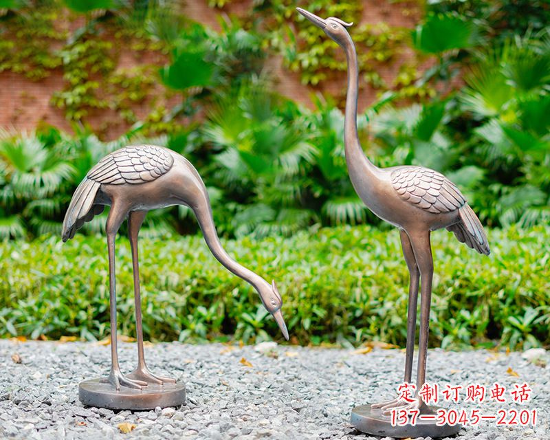 佛山推荐仿真仙鹤动物雕塑