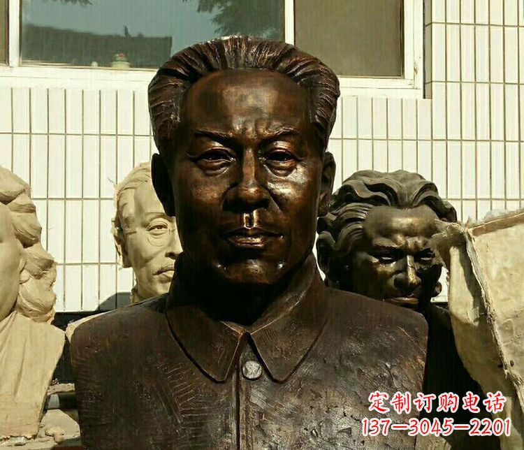 佛山伟人刘少奇胸像铜雕