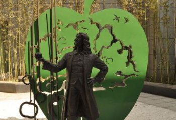 佛山牛顿公园铜雕，艺术品升华人物形象