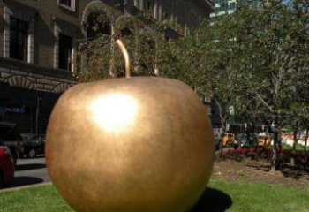 佛山苹果城市景观铜雕