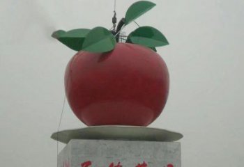 佛山苹果城市玻璃钢雕塑