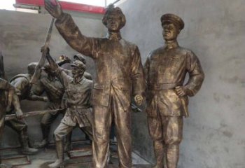 佛山青年时期毛主席铜雕，纪念未来的英雄