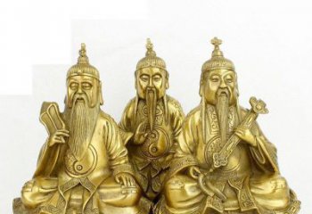 佛山三清祖师神像铜雕，古典经典展现