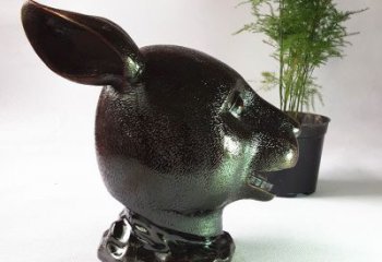 佛山表彰传统的中国生肖兔铜铸雕塑