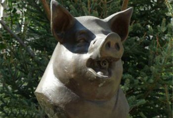 佛山十二生肖猪首铜雕，让你敬佩万年历史的艺术精髓