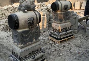 佛山定制大象雕塑石雕门墩，传承中国古典文化