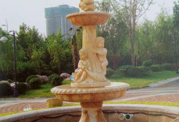 佛山石雕喷泉龙头——美观优雅的水景定制