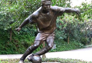 佛山踢足球铜雕体育运动人物雕塑