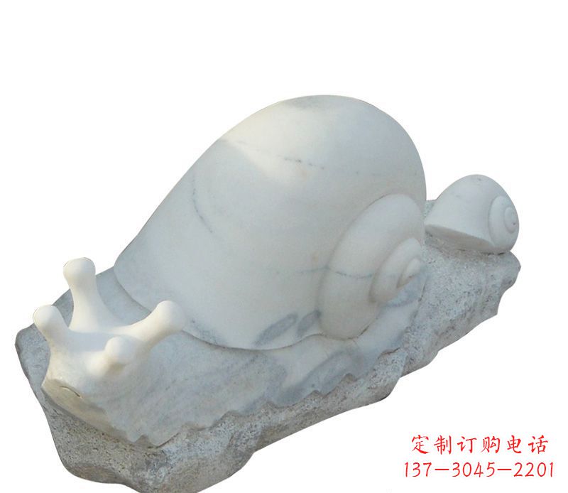 佛山蜗牛石雕公园动物摆件