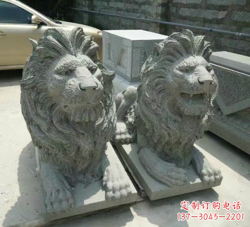 佛山卧式狮子石雕