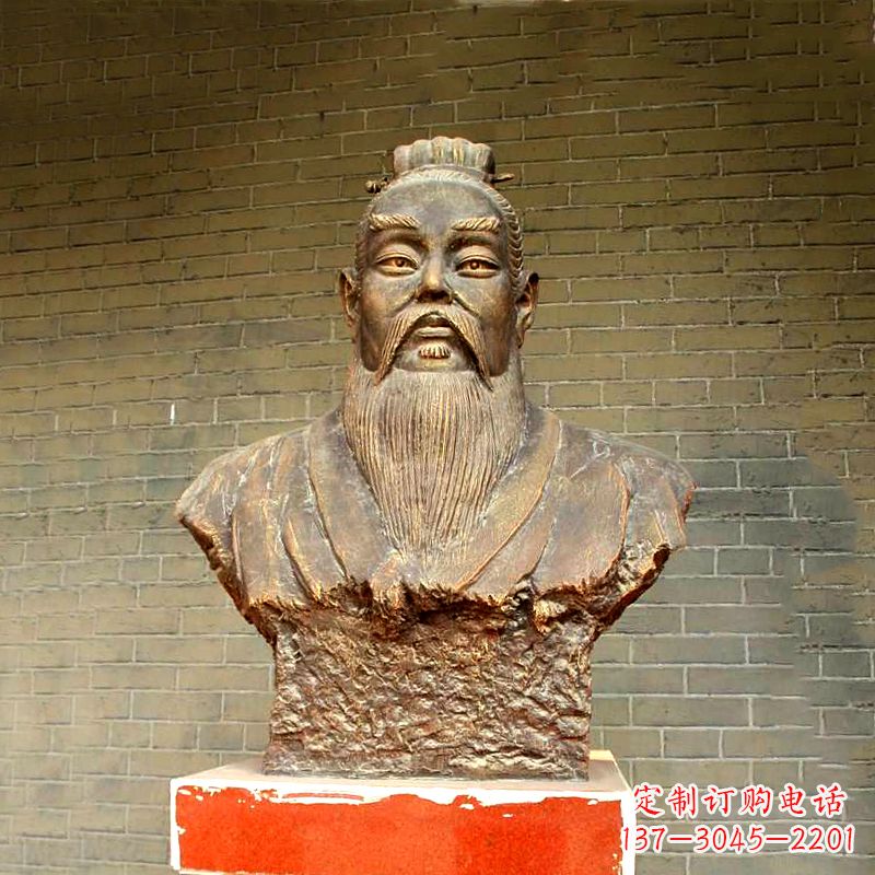 佛山五帝之帝喾半身像胸像雕塑