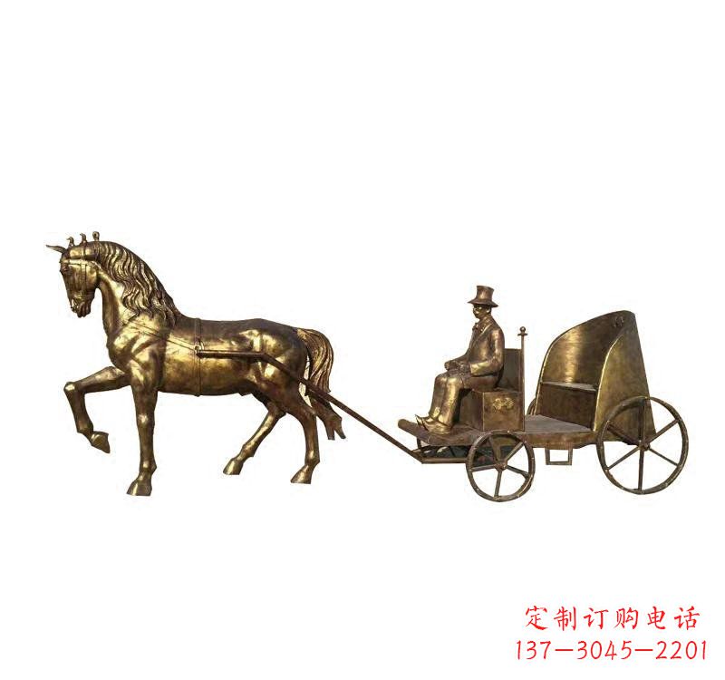 佛山西方马车铜雕