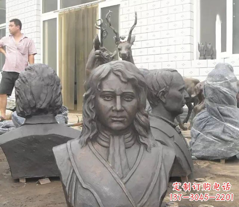 佛山西方名人胸雕铜雕