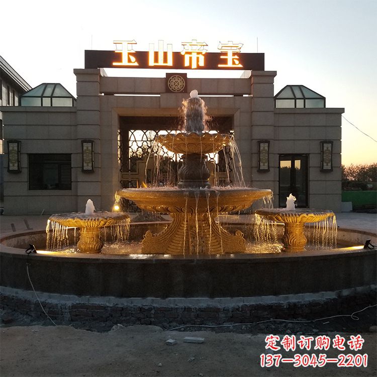 佛山小区广场欧式水景石雕喷泉