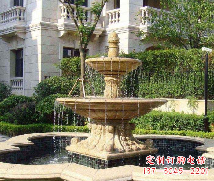 佛山小区景观大型喷泉石雕 (2)