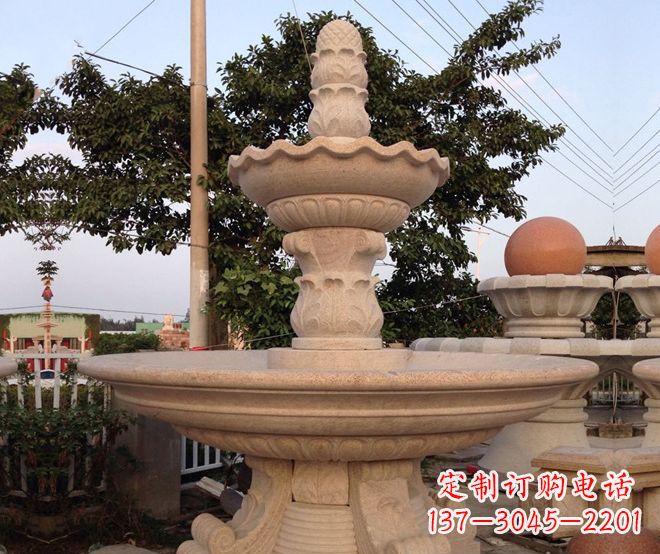 佛山小区景观大型喷泉石雕 (4)