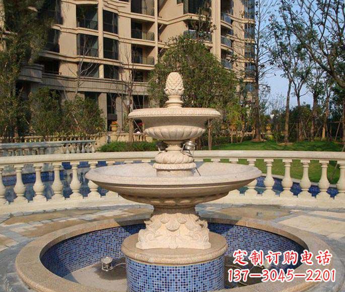 佛山小区景观多层喷泉石雕