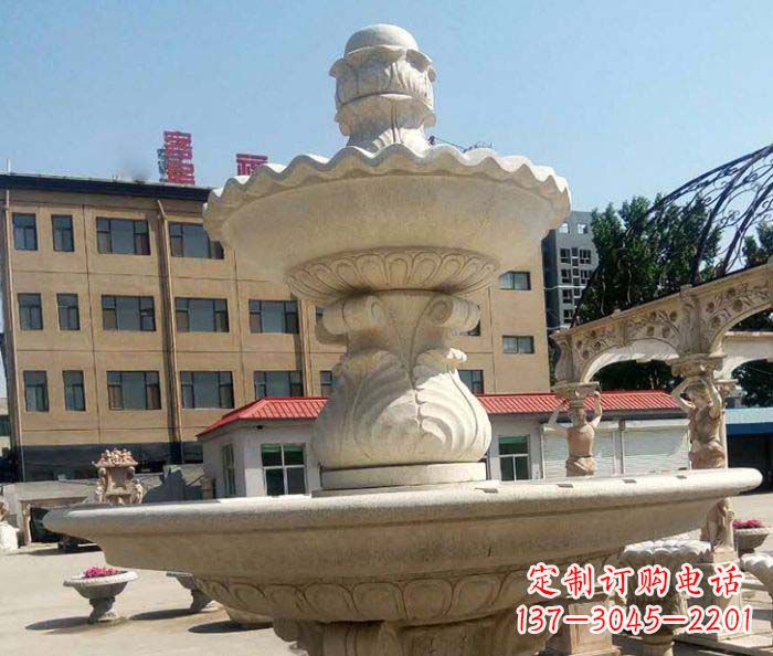 佛山小区景观砂岩大型喷泉石雕
