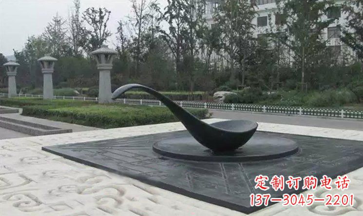 佛山校园古代指南针司南铜雕