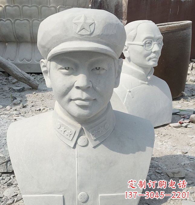 佛山校园雷锋头像石雕
