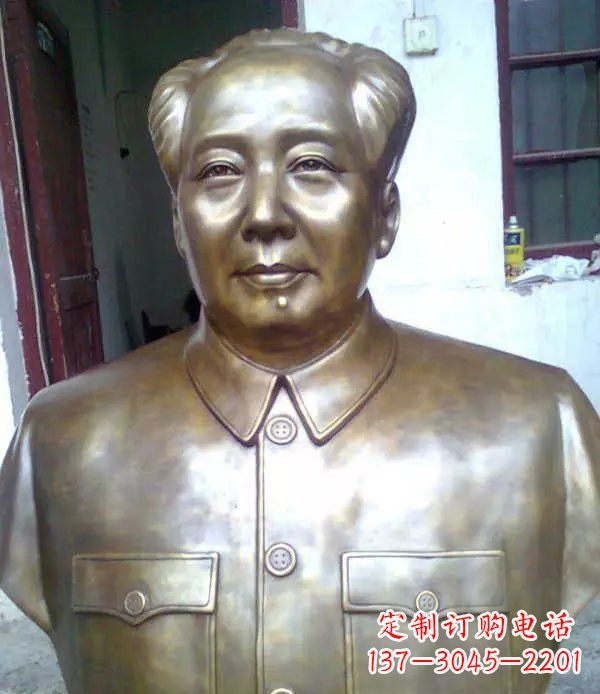 佛山校园毛主席胸像伟人铜雕