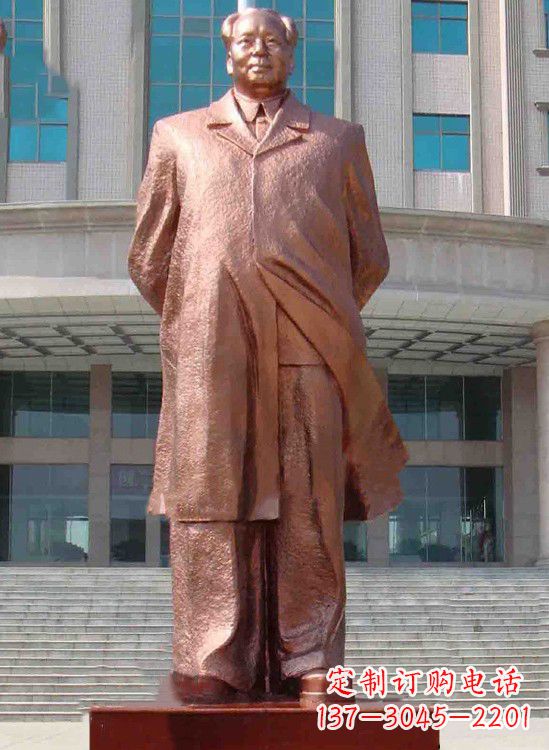 佛山校园毛主席铜像