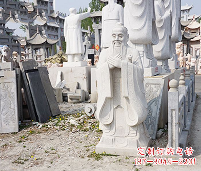 佛山校园人物孔子石雕 (3)