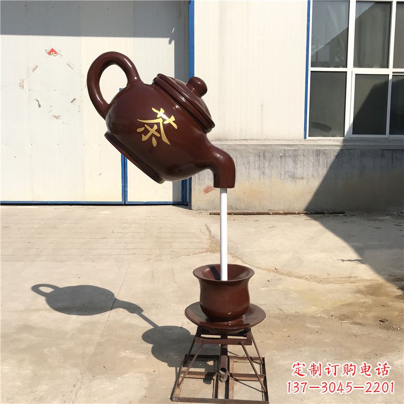 佛山悬空茶壶流水喷泉