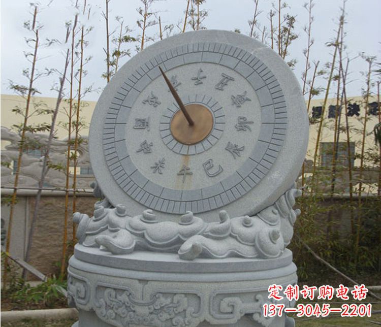 佛山学校大理石日晷石雕 (5)