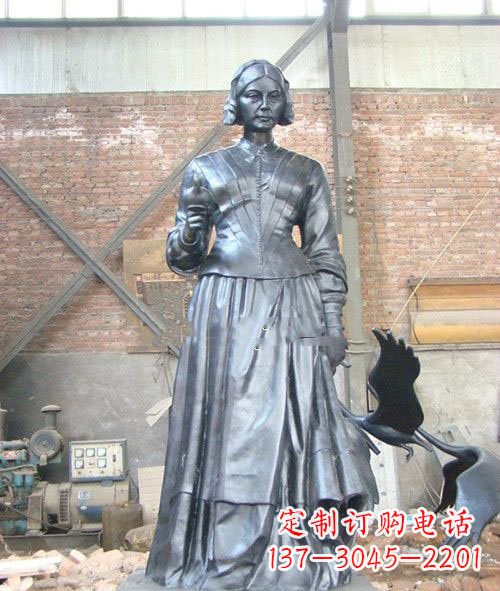 佛山医院校园西方名人南丁格尔铜雕