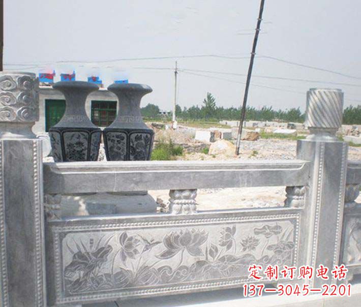 佛山园林仿古石栏板景观石雕 (3)