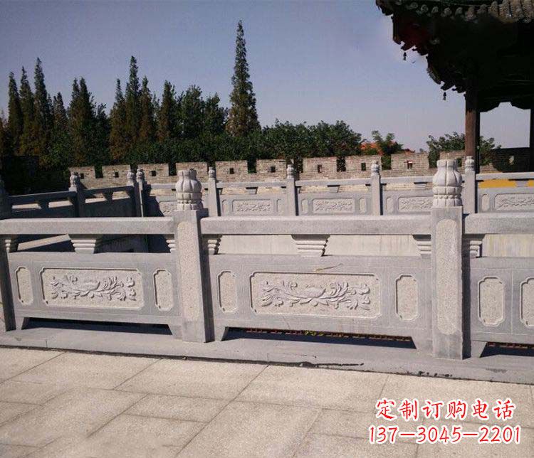 佛山园林仿古石栏板景观石雕 (2)