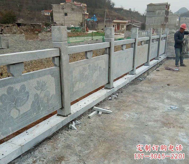 佛山园林仿古石栏板景观石雕 (5)