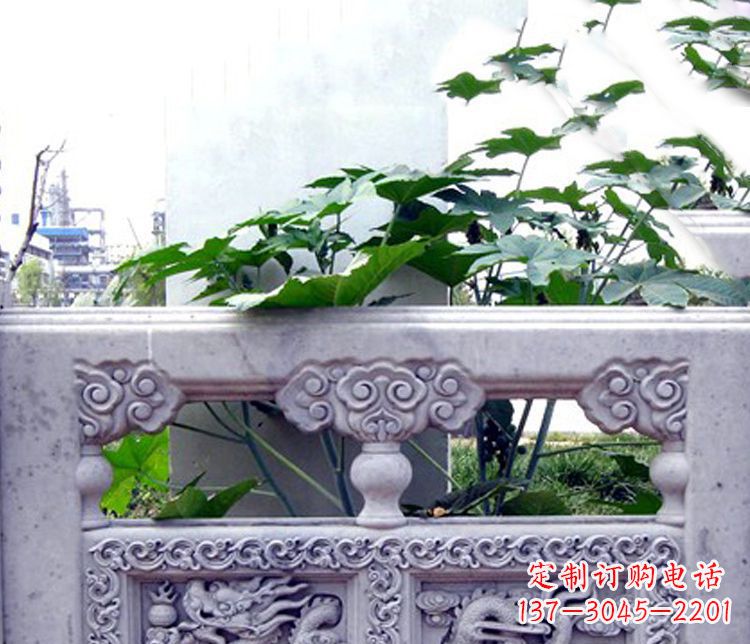 佛山园林仿古石栏板景观石雕 (6)