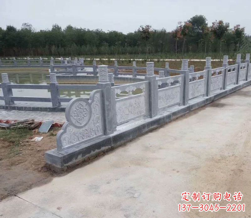佛山园林仿古石栏板景观石雕 (11)