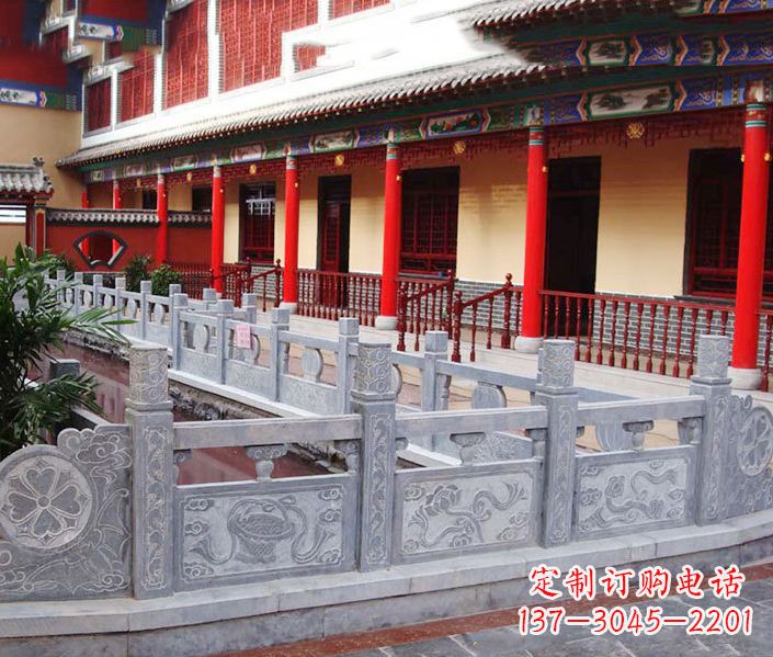 佛山园林仿古石栏板景观石雕 (12)