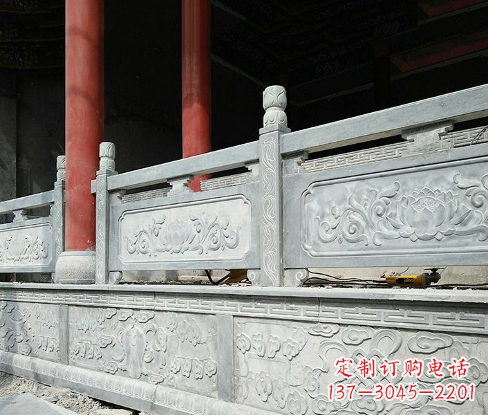 佛山园林仿古石栏板景观石雕_1 (3)
