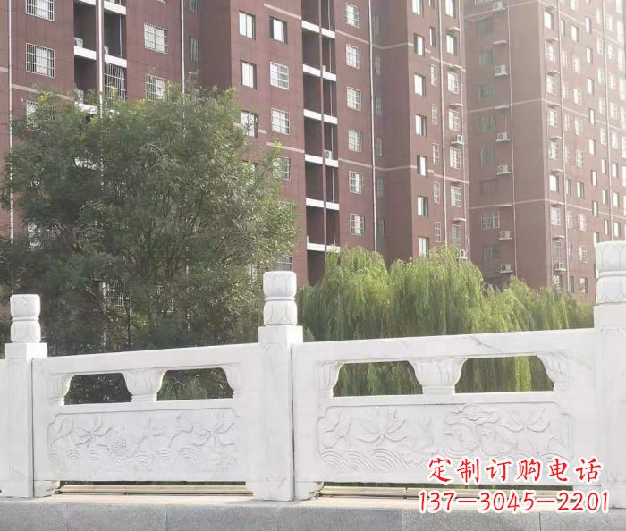 佛山园林汉白玉石浮雕栏板 (2)