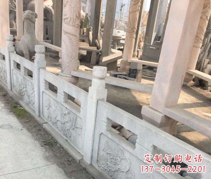 佛山园林景观大理石浮雕栏板石雕