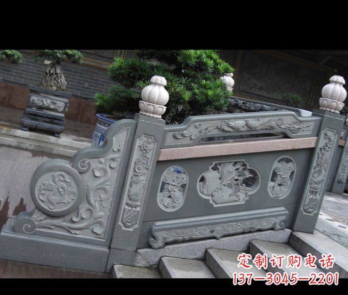 佛山园林景观大理石栏板雕塑 (6)