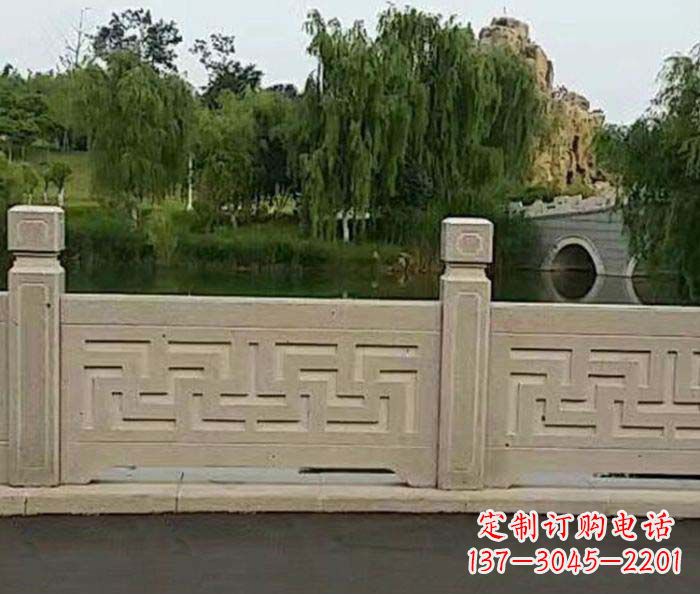 佛山园林景观大理石栏板石雕 (4)
