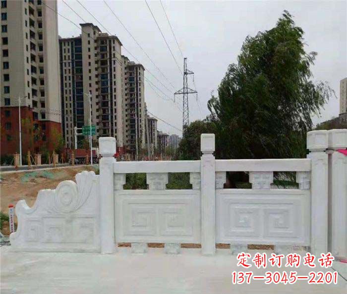 佛山园林景观大理石栏板石雕 (5)