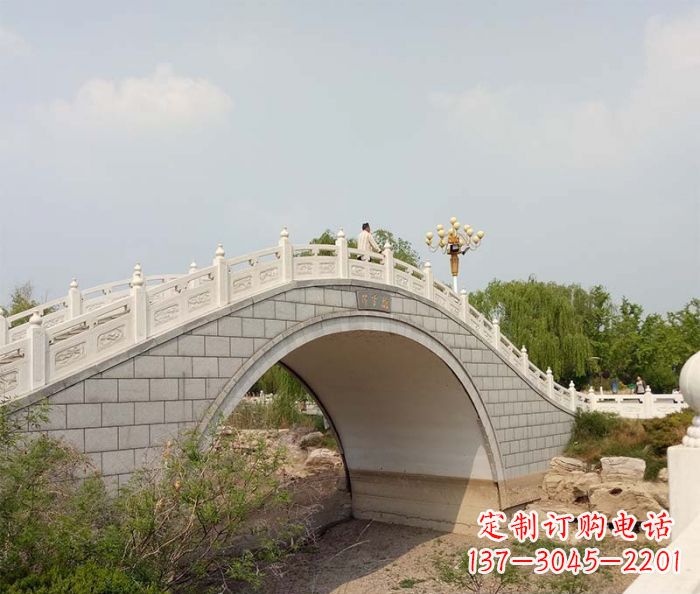 佛山园林景观大理石桥栏板石雕 (6)