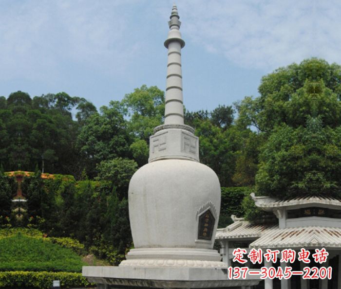 佛山园林景观大理石舍利塔石雕