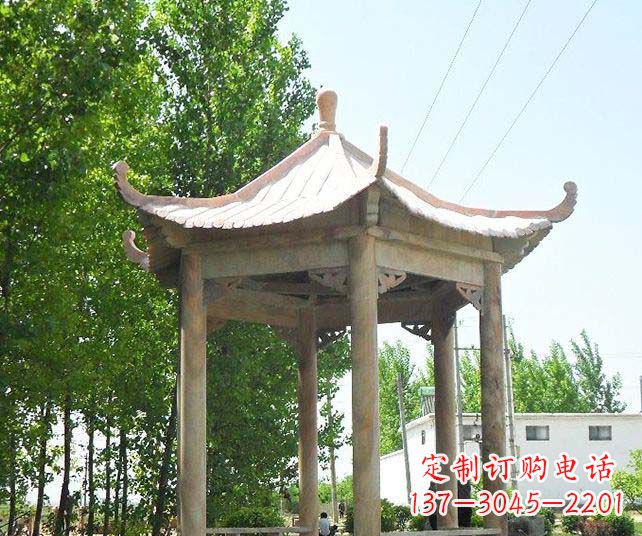 佛山园林景观单层石雕凉亭