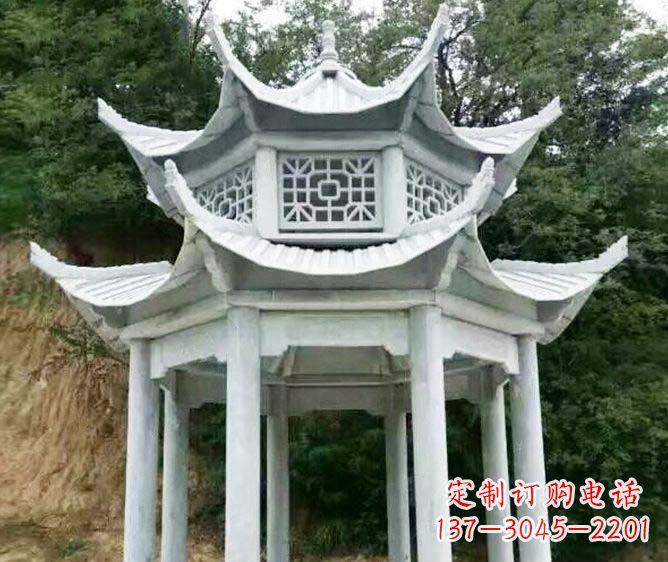 佛山园林景观多层凉亭石雕