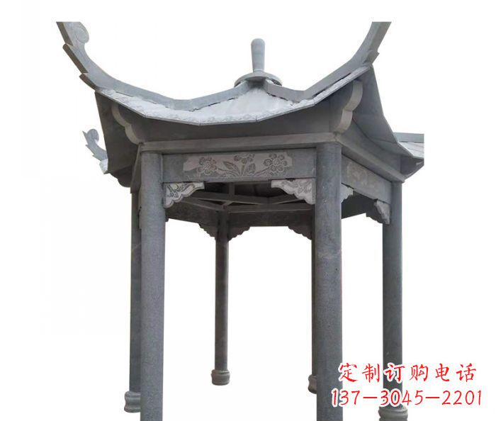 佛山园林景观仿古石雕凉亭 (3)
