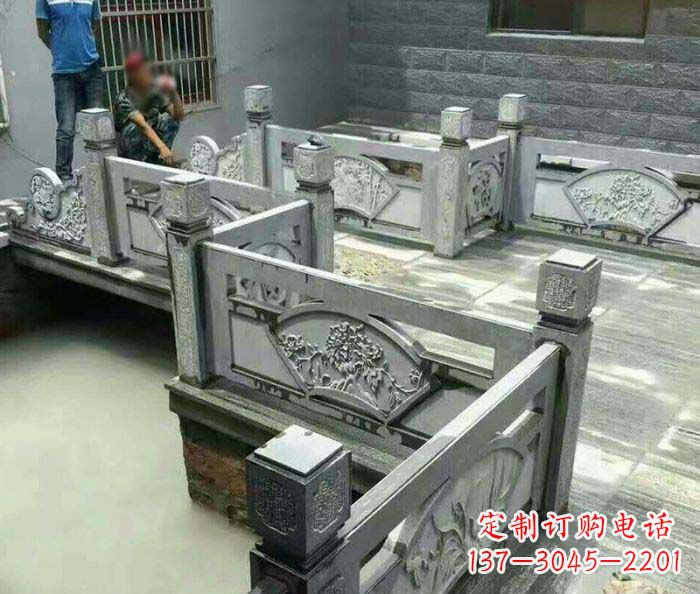 佛山园林景观仿古石浮雕栏板 (4)