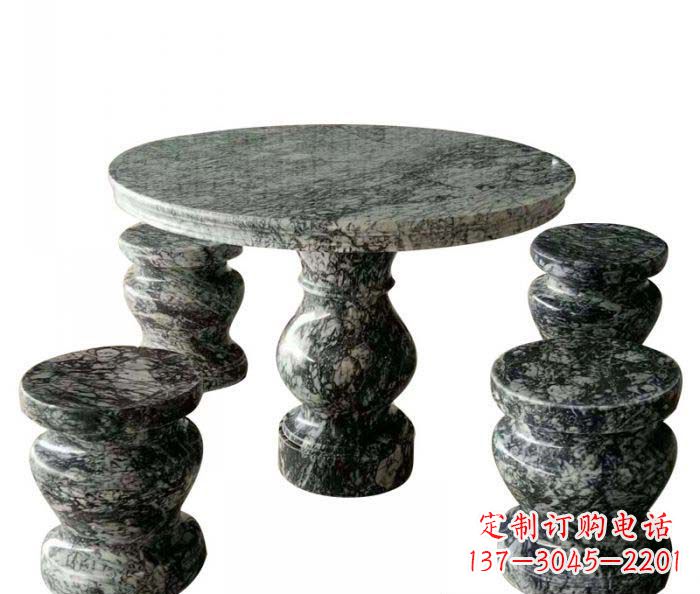 佛山园林景观圆形石桌凳