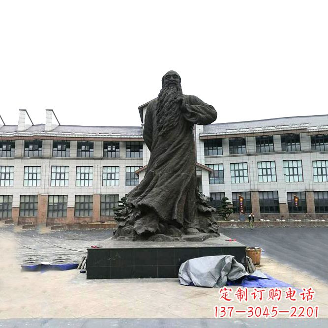 佛山张大千铜雕塑像-景区广场名人雕塑